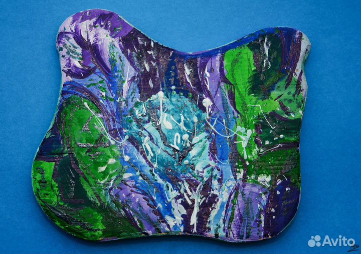 Рисунок на дереве, акрил