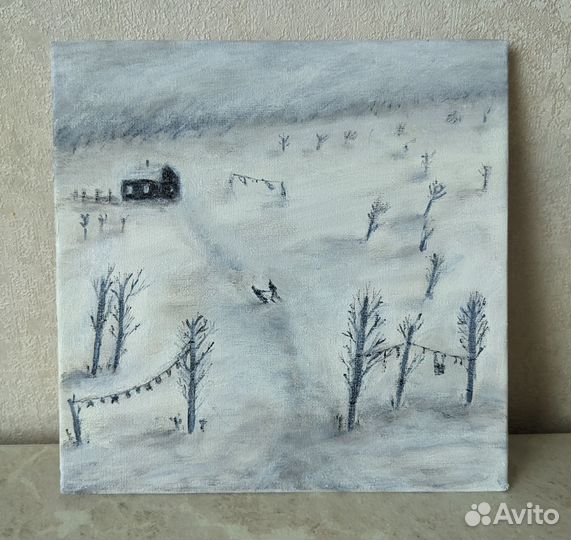 Картина акрилом на холсте