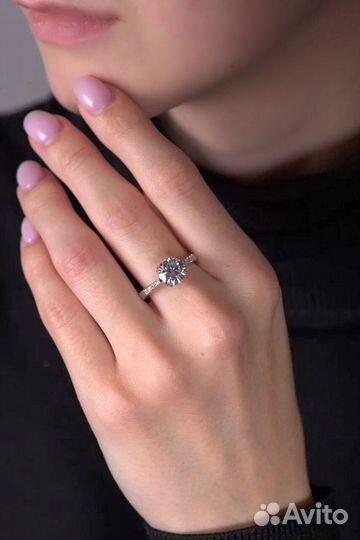 Кольцо No name с бриллиантом 2.01 ct F/VVS2