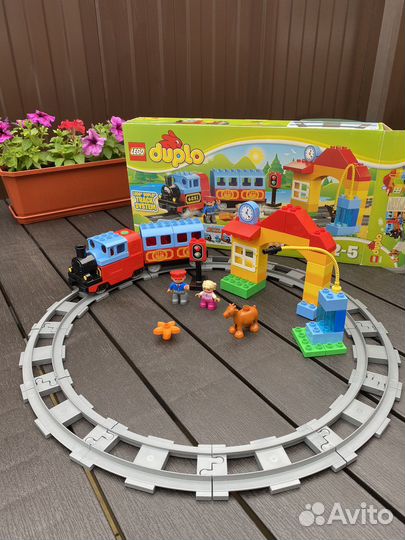 Lego duplo мой первый поезд и мост и стрелки