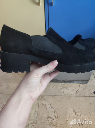 Ботильоны кожаные