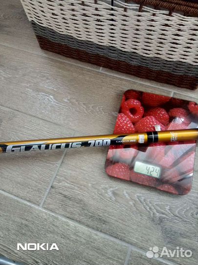 Удилище маховое без колец 7 метров поплавочной