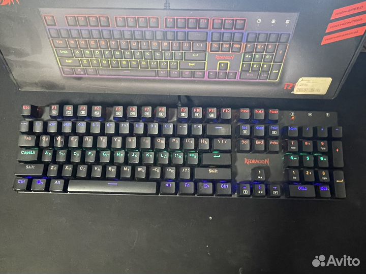 Игровая механическая клавиатура red dragon rudra