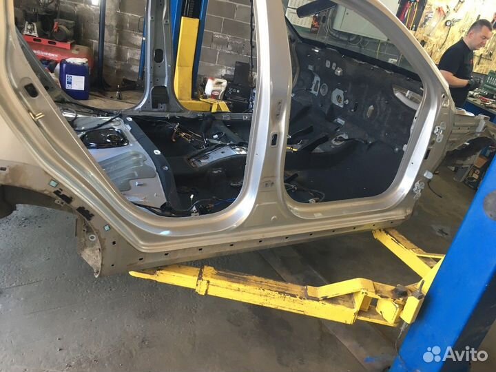 Порог со стойкой правый (Kia Rio)