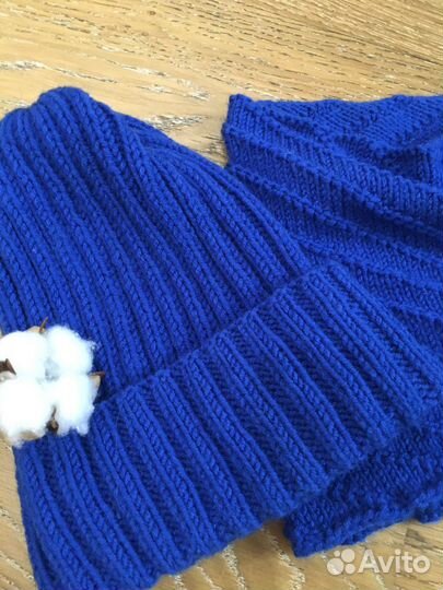 Комплект шапка и варежки