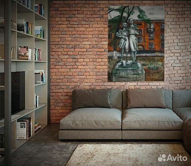 Картина акрилом на холсте большая