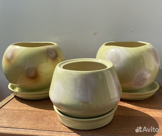Набор керамических горшков