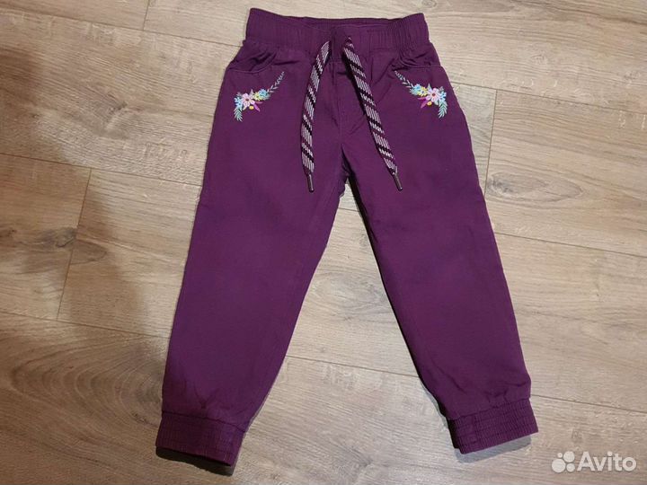 Брюки теплые на девочку 98