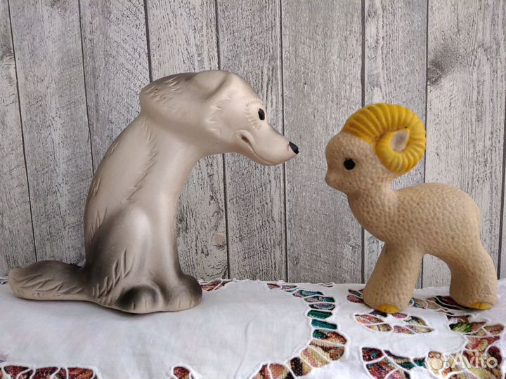 Игрушки СССР, плюшевые и резиновые,40-70х