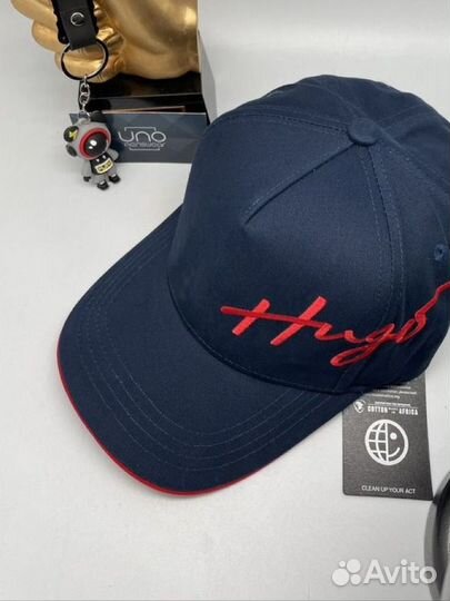 Кепка Hugo boss. Бейсболка мужская синяя