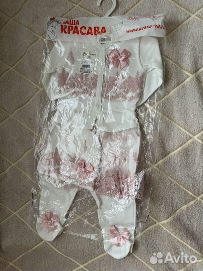 Крестильный набор для девочки 62р