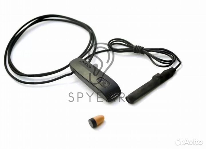 Микронаушники с кнопкой пищалкой