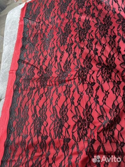 Ткань гипюр на атласной трикотаж основе 1,5*1,1м