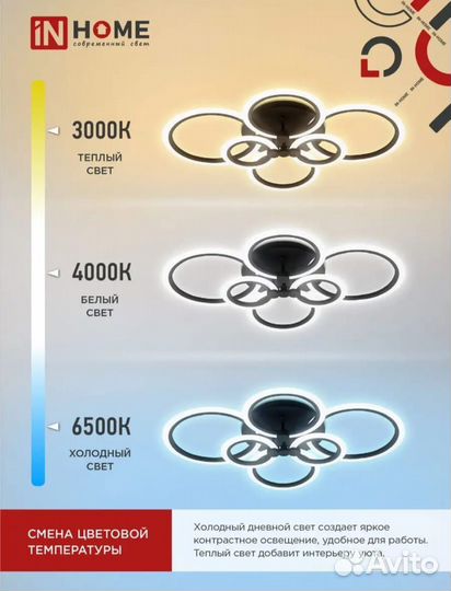 Люстра потолочная светодиодная новая