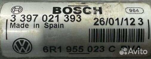 Трапеция дворников Volkswagen Polo 5