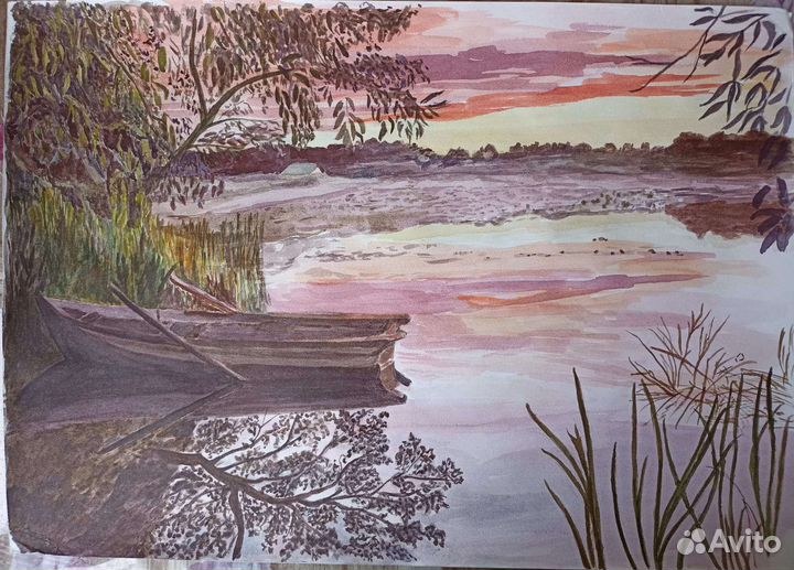 Картина акварель