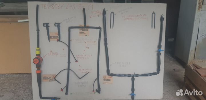 Капельный полив для теплиц