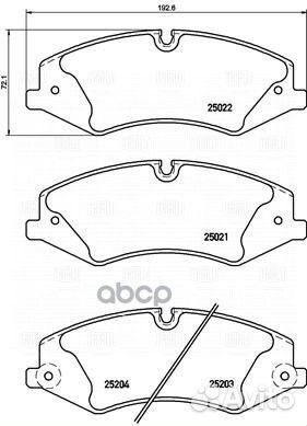 Колодки тормозные дисковые перед PF4254 Tri