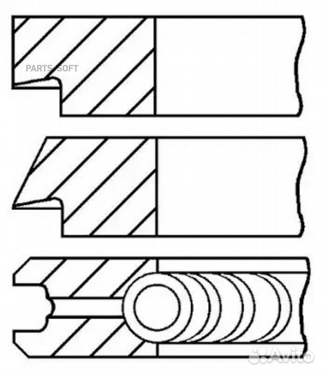 Goetze 08-145300-00 Кольца поршневые, комплект STD