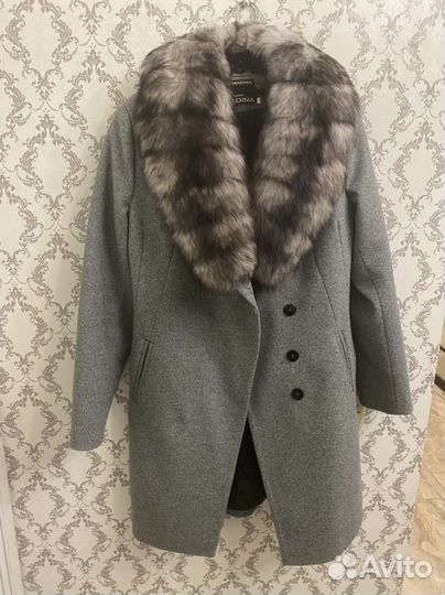 Пальто женское зимнее шерстяное