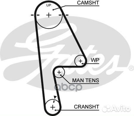 Ремень грм honda civic/logo 1.3/1.4 2005 103з