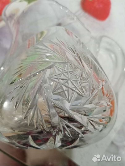 Соусник(молочник).Хрусталь СССР, винтаж