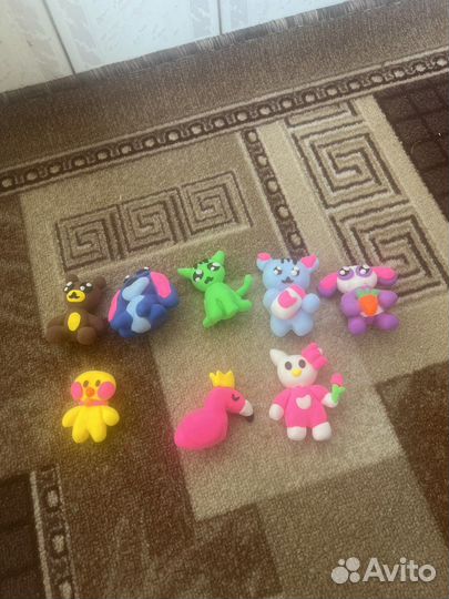 Подделки из воздужных пластилинов игрушки