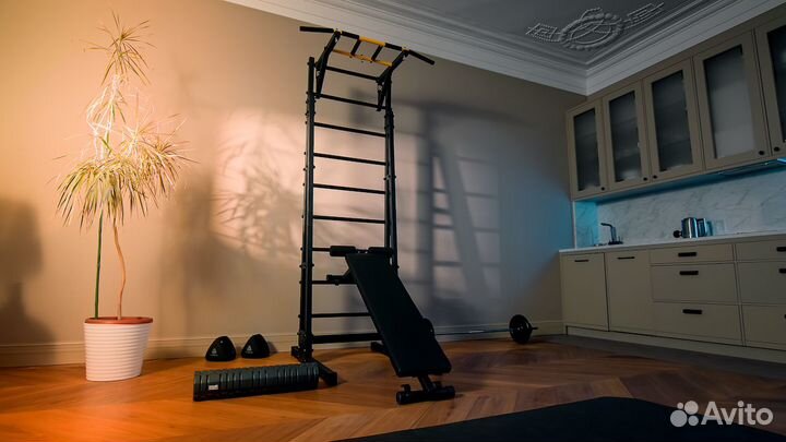 Напольная шведская стенка Рекорд R3 с турником