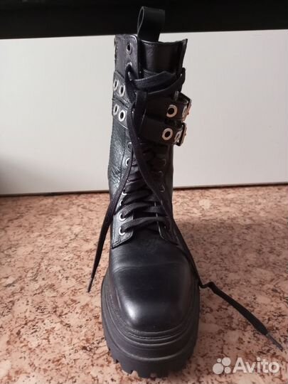 Сапоги женские берцы zara