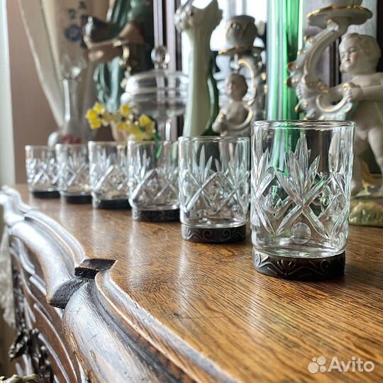 Старинные стопки 6 шт