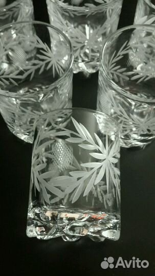Бокалы/стаканы хрустальные 6шт
