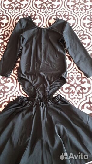 Костюм для занятий гимнастикой.Не успели одеть