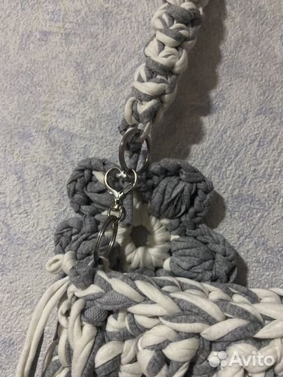 Сумка ручной работы из трикотажной пряжи