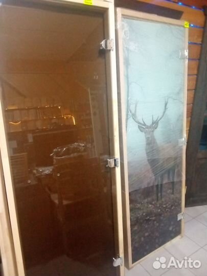 Двери для бани и сауны стеклянные