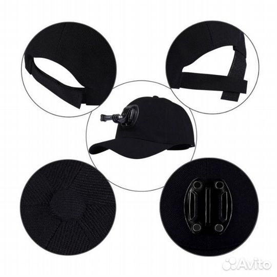 Кепка крепление на голову для экшн камер GoPro