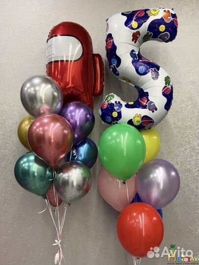 Гелевые шары /коробка сюрприз