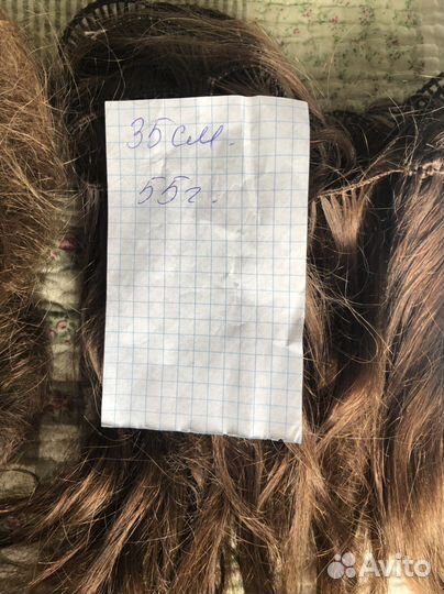 Волосы натуральные на трессе