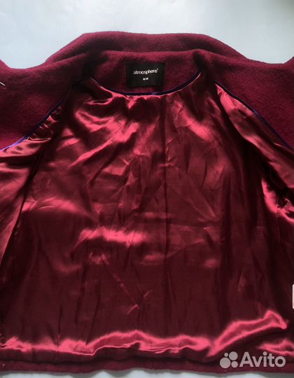 Укороченное пальто 100 шерсть