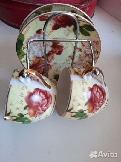 Кофейная пара с подставкой