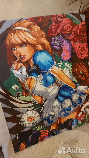 Картина акрил Алиса