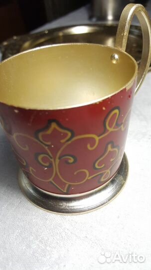 Подстаканники СССР и поднос