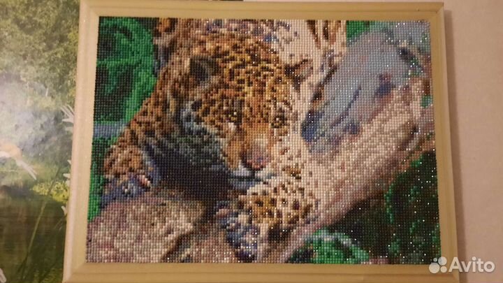 Картины по номерам раскрашенная (алм. мозайка)