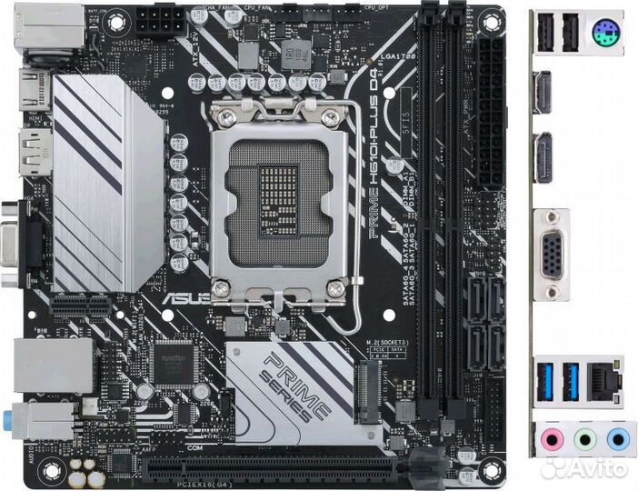 Материнская плата Asus prime H610I-plus D4-CSM (90
