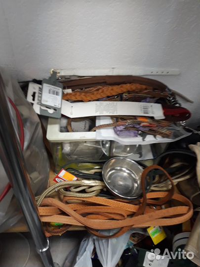 Ошейники, поводки, намордники, клетки, аквариумы