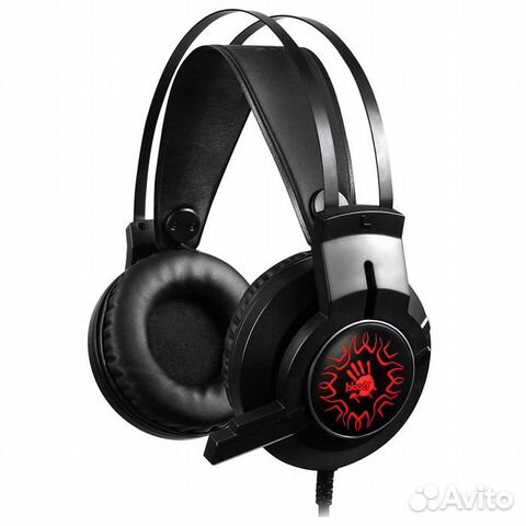 Наушники с микрофоном A4Tech Bloody J437 черные, U