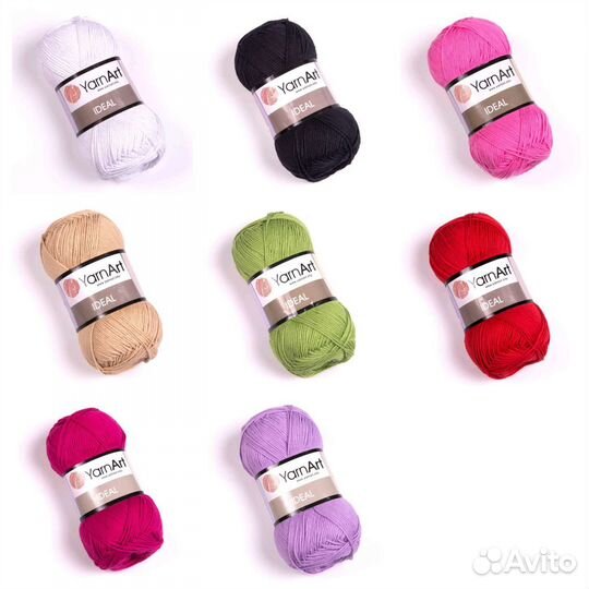 YarnArt Jeans, Ideal, Creative, пряжа хлопок