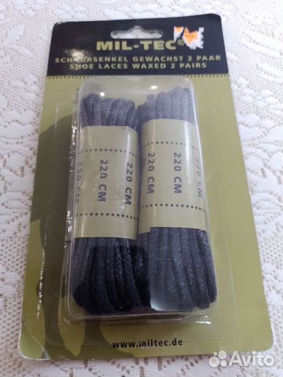 Шнурки Mil Tec вощеные. В ассортименте