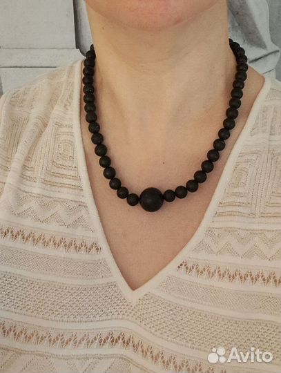 Бусы Шунгит