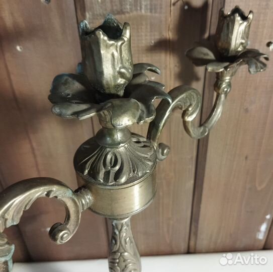 Канделябр на 3 свечи Сталинский ампир из СССР