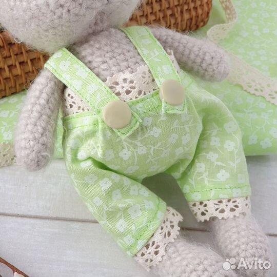 Мягкая игрушка заяц ручной работы